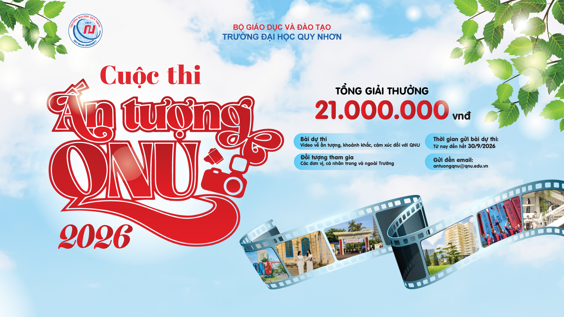 Cuộc thi “Ấn tượng QNU năm 2026” chính thức khởi động: Mỗi khoảnh khắc, một câu chuyện, một QNU trong bạn
