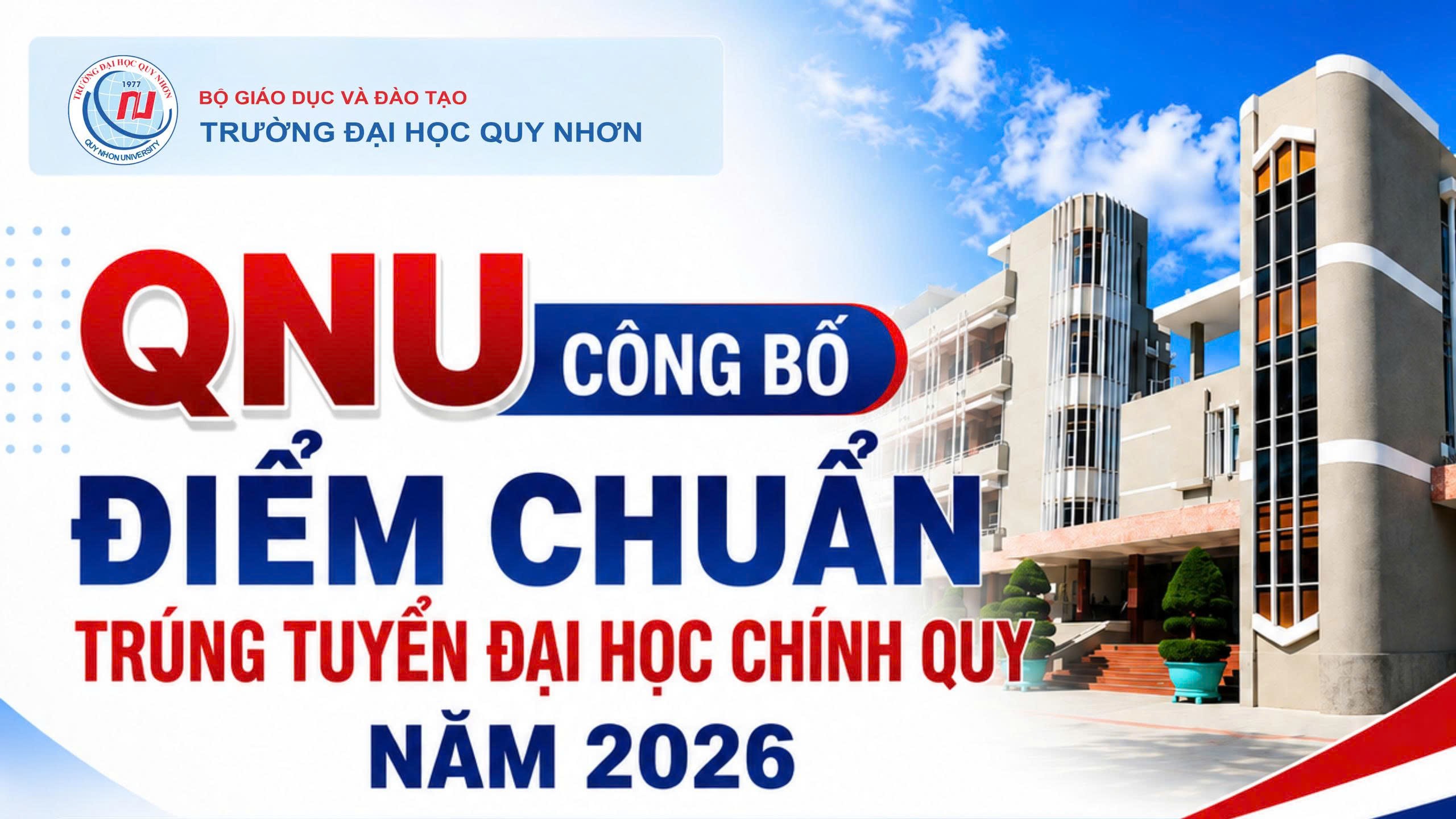QNU công bố điểm chuẩn trúng tuyển vào đại học chính quy năm 2026